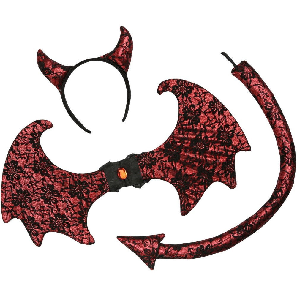 Smiffys Retro Lace Devil Kit