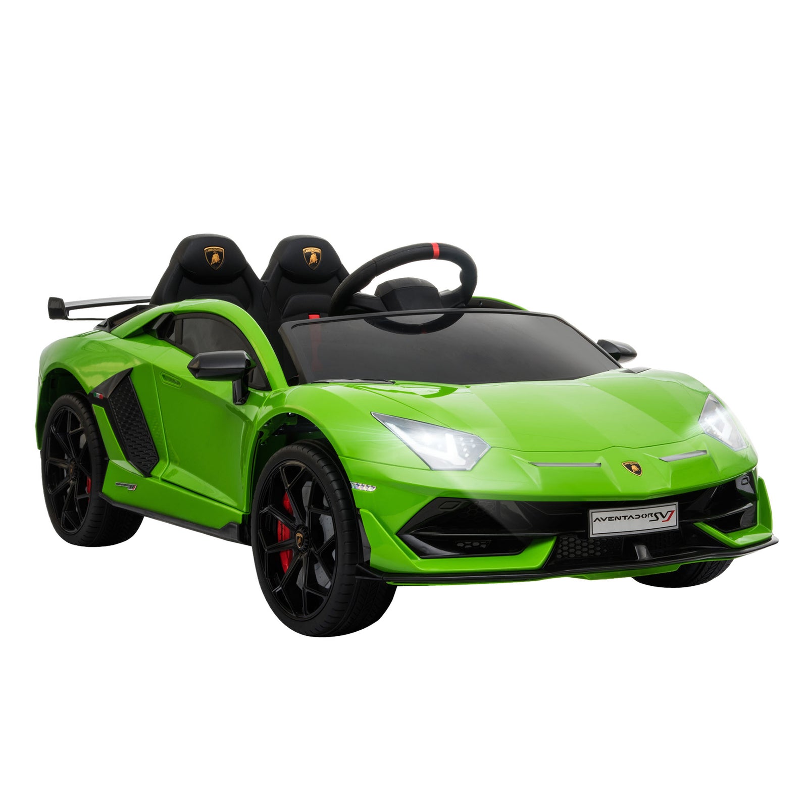 Lamborghini Svj 12v Ride-on Car W/ Lights Music Remote 3-8 Yrs | Green