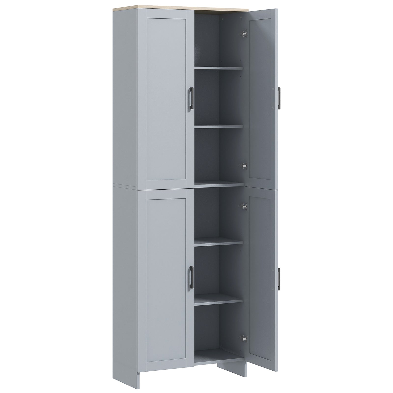 170cm Freestanding 4 Door Kitchen Cupboard