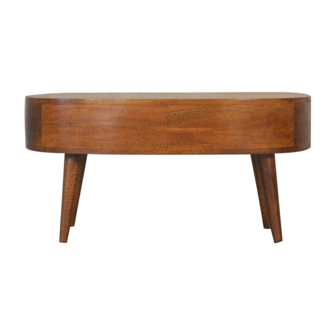 Solid Wood Chestnut Wave Coffee Table