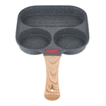 19cm W X 19cm W Non-stick 3-hole Egg Frying Pan