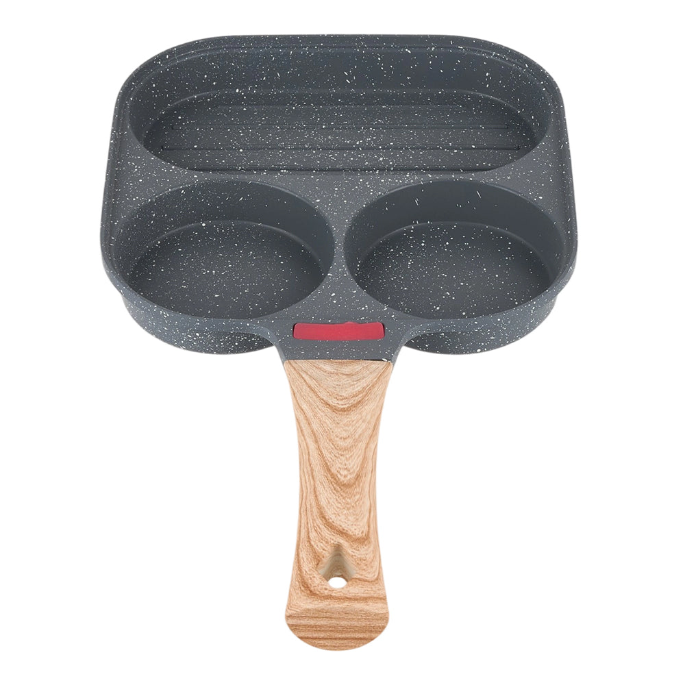 19cm W X 19cm W Non-stick 3-hole Egg Frying Pan