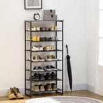 Shoe Rack, 8-tier Shoe Storage Shelf For 21-24 Pair Shoes