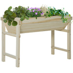 Raised Garden Bed, 108.5x60x80cm, Wooden
