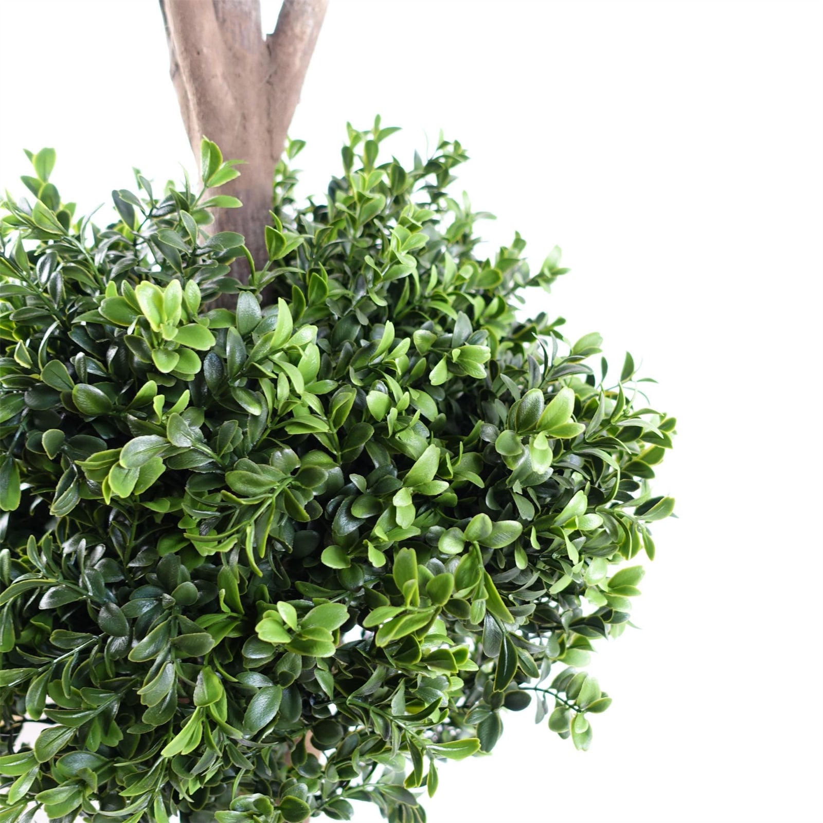Artificial 120cm Buxus Triple Ball Tree Uv Resistant Outdoor Topiary