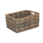 Wicker Unlined Grey Scandi Storage Basket | Extra Large