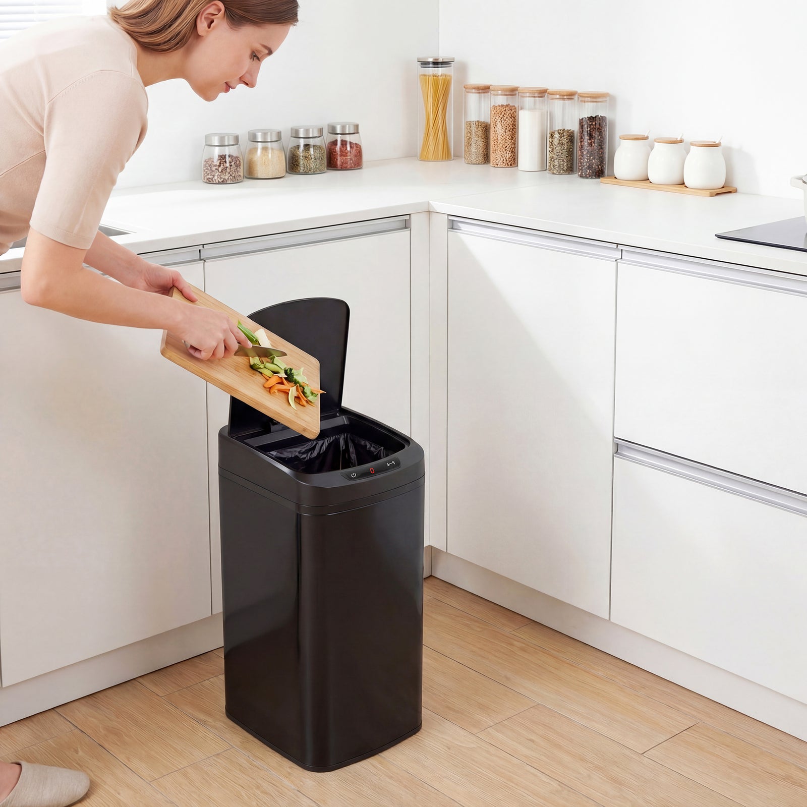 12l Sensor Bin, Automatic Touchless Motion Sensor Kitchen Bin | Black