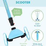 Teeny 3 Wheel Scooter | Blue