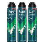 Men Anti-perspirant 72h Nonstop Protection Quantum Dry Deodorant, 250ml, 3pk | 3