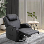 8-point Massage Recliner Sofa Rocking Swivel