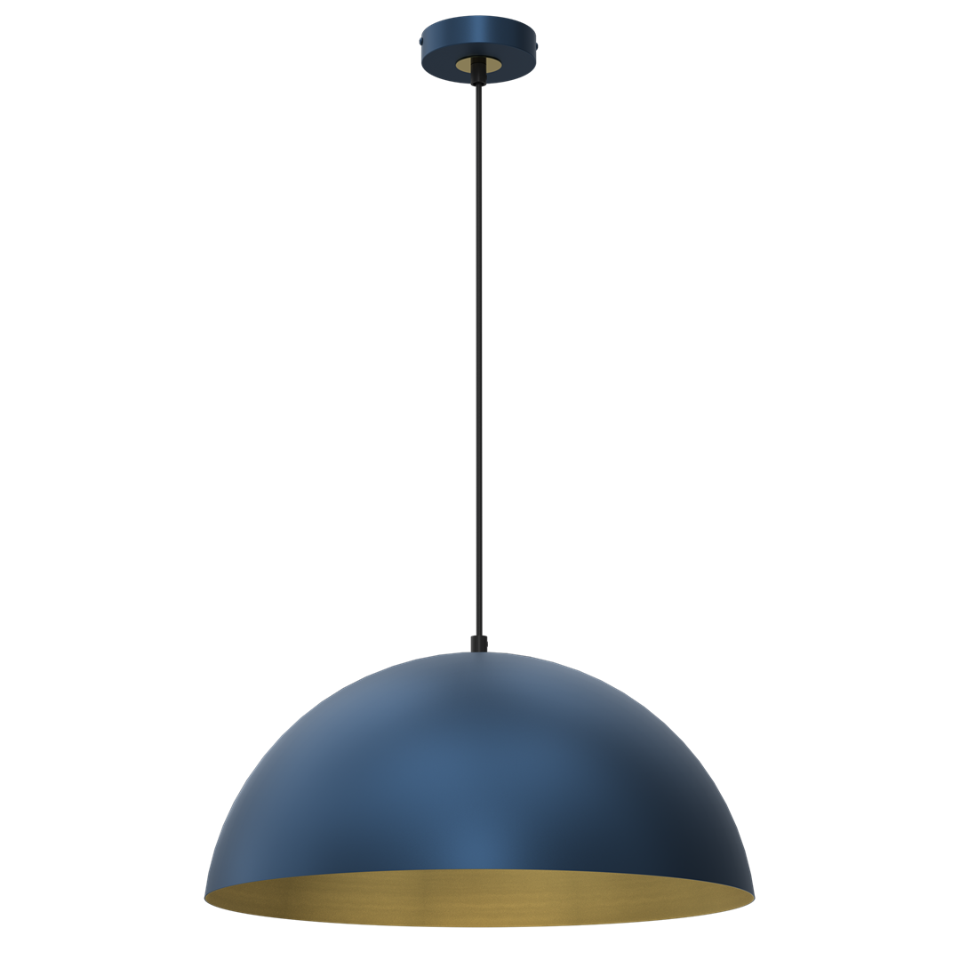 Beta Hand Made Designer Pendant Lamp 45cm 1xe27 | Navy Blue