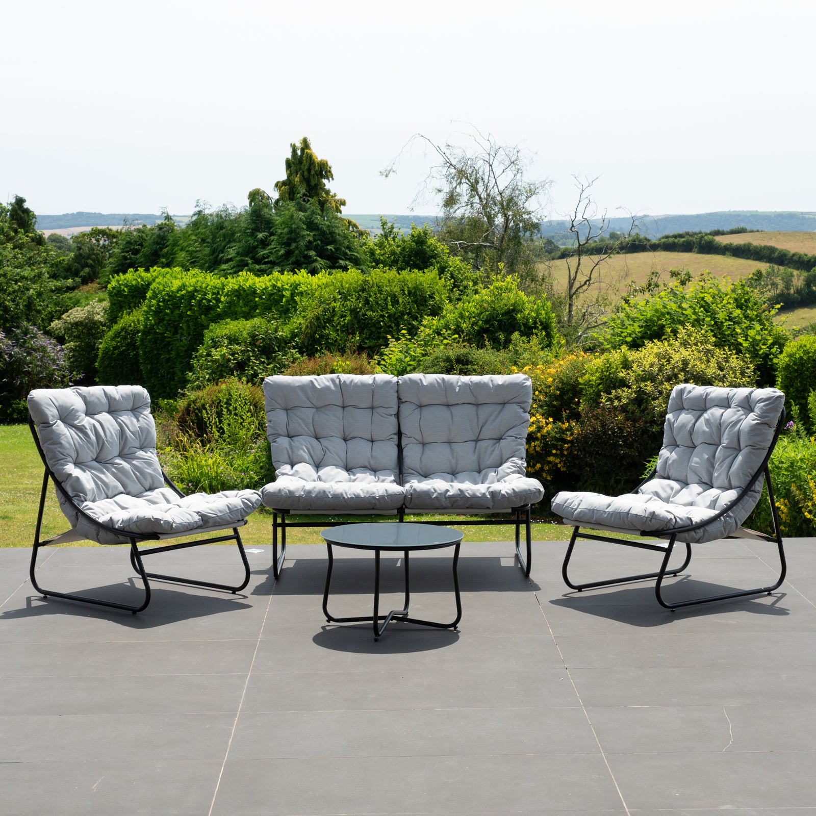 Aregno Outdoor Seating Set | One Size | Light Grey