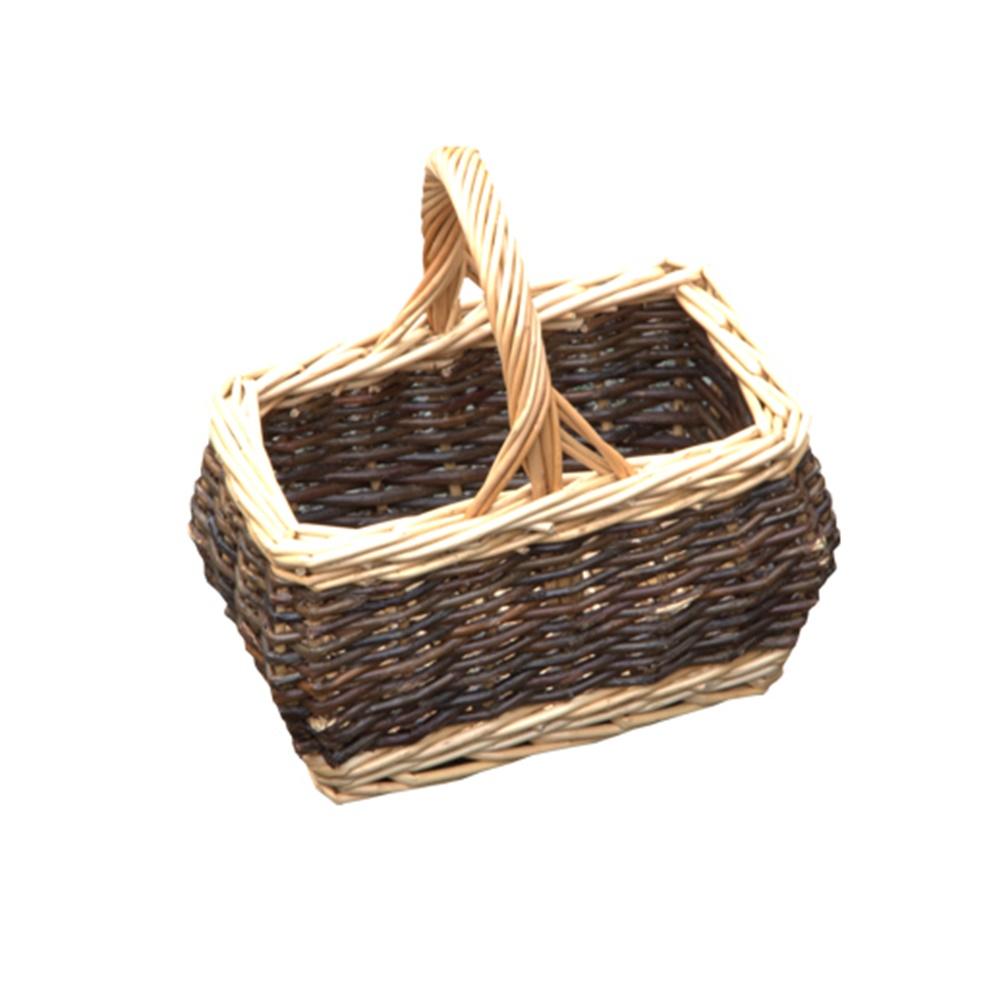 Wicker Childs Rectangular Rustic Shopping Basket