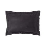 Egyptian Cotton Satin Stripe Oxford Pillowcase 330 Tc | 48 x 74cm | Black