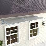 190cm W X 90cm D X 28cm H Door Window Awning Canopy Rain Cover
