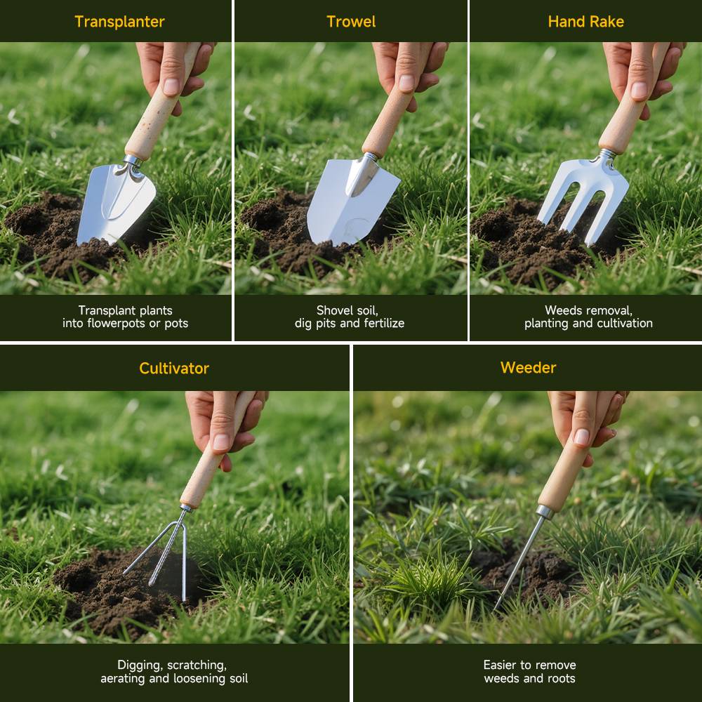 Garden Tool Set With Storage Bag