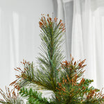 6ft Pre-lit Christmas Tree Artificial Spruce Tree Holiday Décor Stand | 6ft | Green