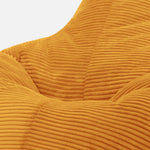 Dalton Cord Bean Bag Chair | Yellow
