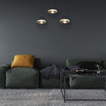 Cliff Black Pendant Lamp 3xe27 Hand Made Matt Black Cage Style Lamps With Natural Wood Detail