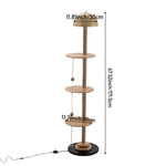 2-in-1 Cat Climbing Frame Floor Lamp