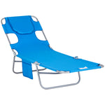 Chaise Lounge W/ Face Cavity & Arm Slots | Blue