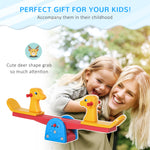Kids Seesaw Safe Teeter Totter 2 Seats With Easy-grip Handles Multicolor
