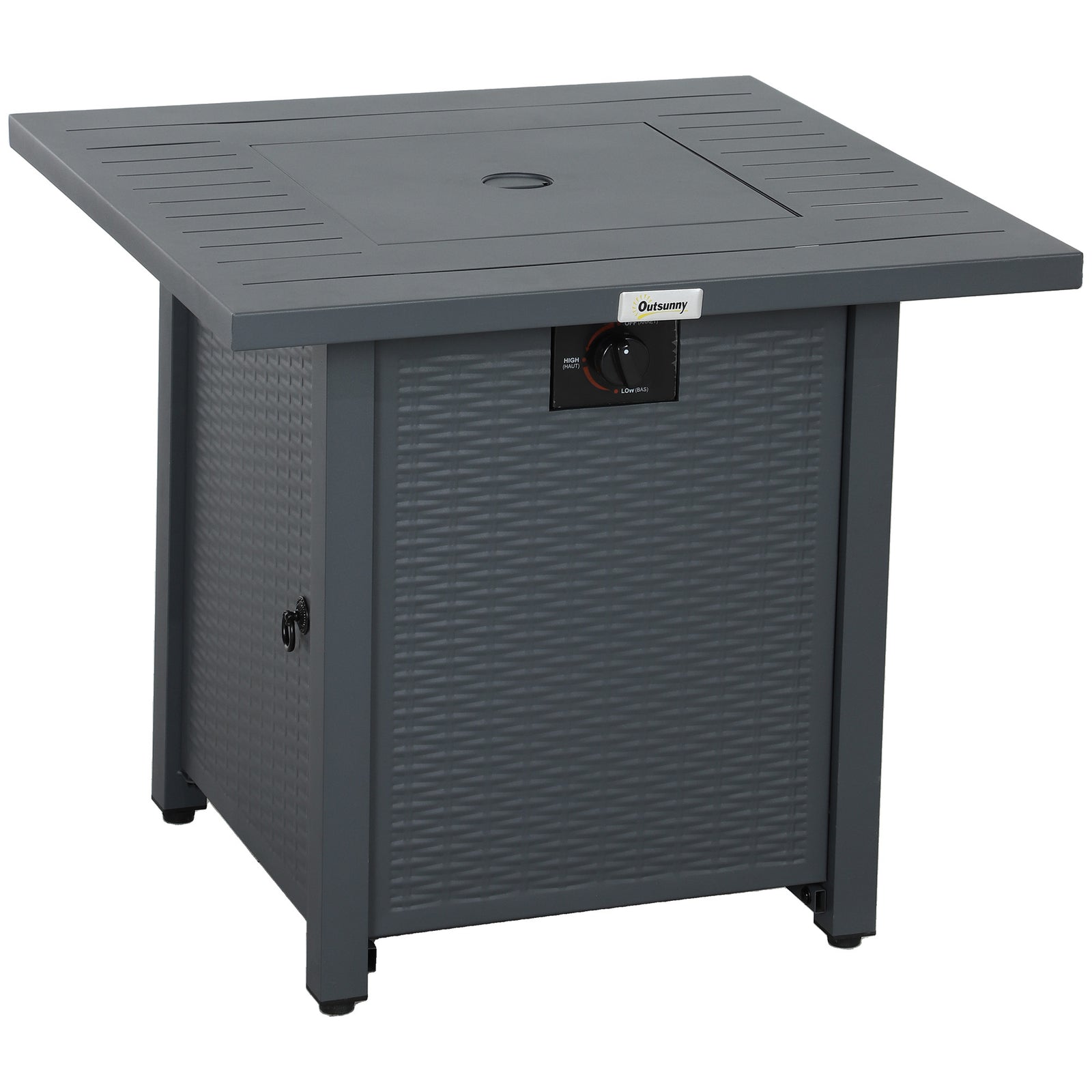 40,000 Btu Gas Firepit Table W/ Protective Cover