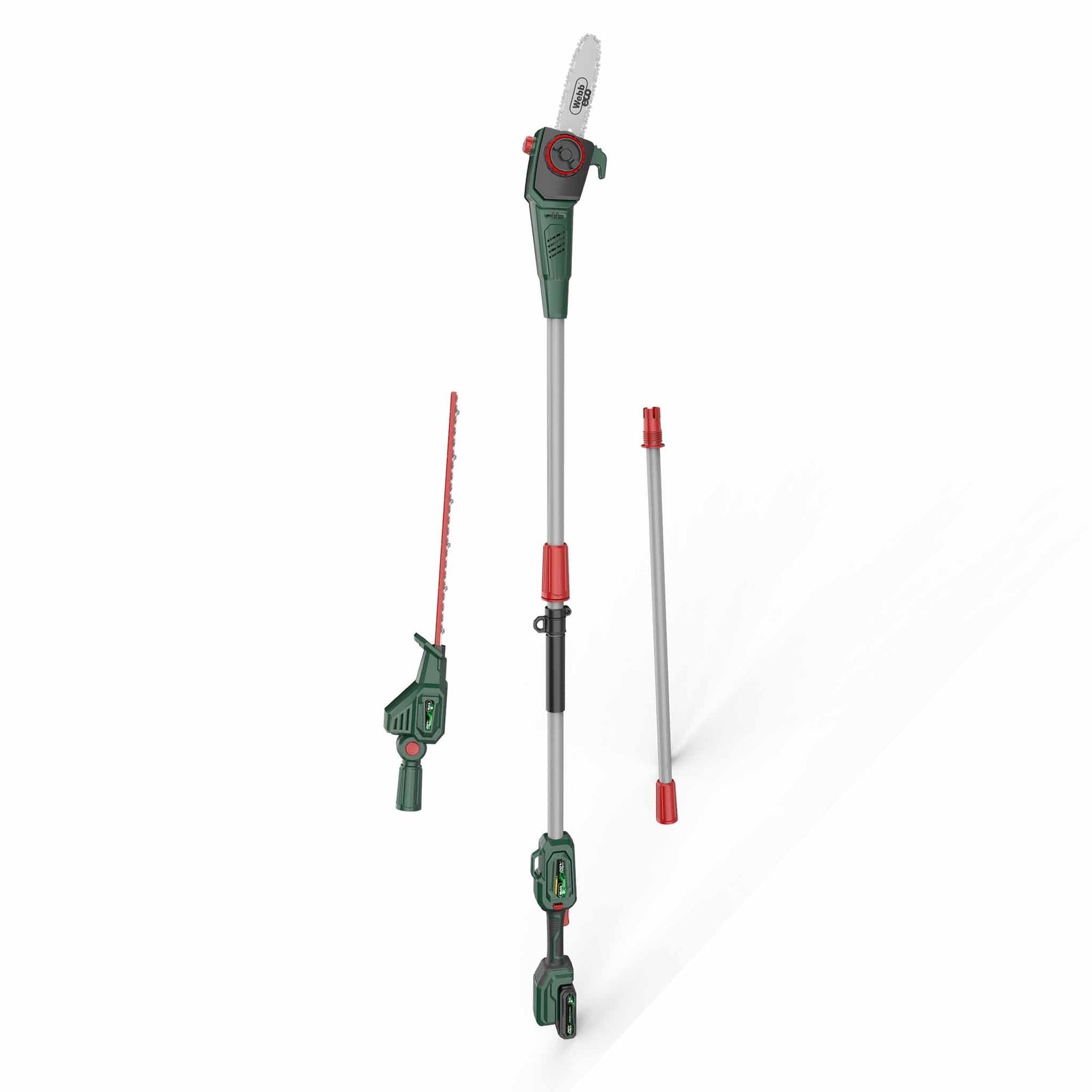 20v 50cm Cordless Long-reach Hedge Trimmer & Pruner With 2ah Battery