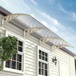 270cm W X 100cm D X 28cm H Window Door Awning Canopy With Brackets
