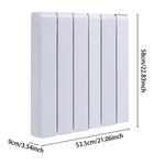 1500w White Electric Ceramic Panel Radiator With Lcd Touch Screen, Wifi Smart Control, 7-day/24-hour Timer & Overheat Protection