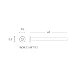 Towel Rail Brushed Gold Pvd Architect Sp (40cm)