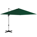 3x3m Cantilever Roma Parasol W/ 360° Crank Handle Tilt | Green