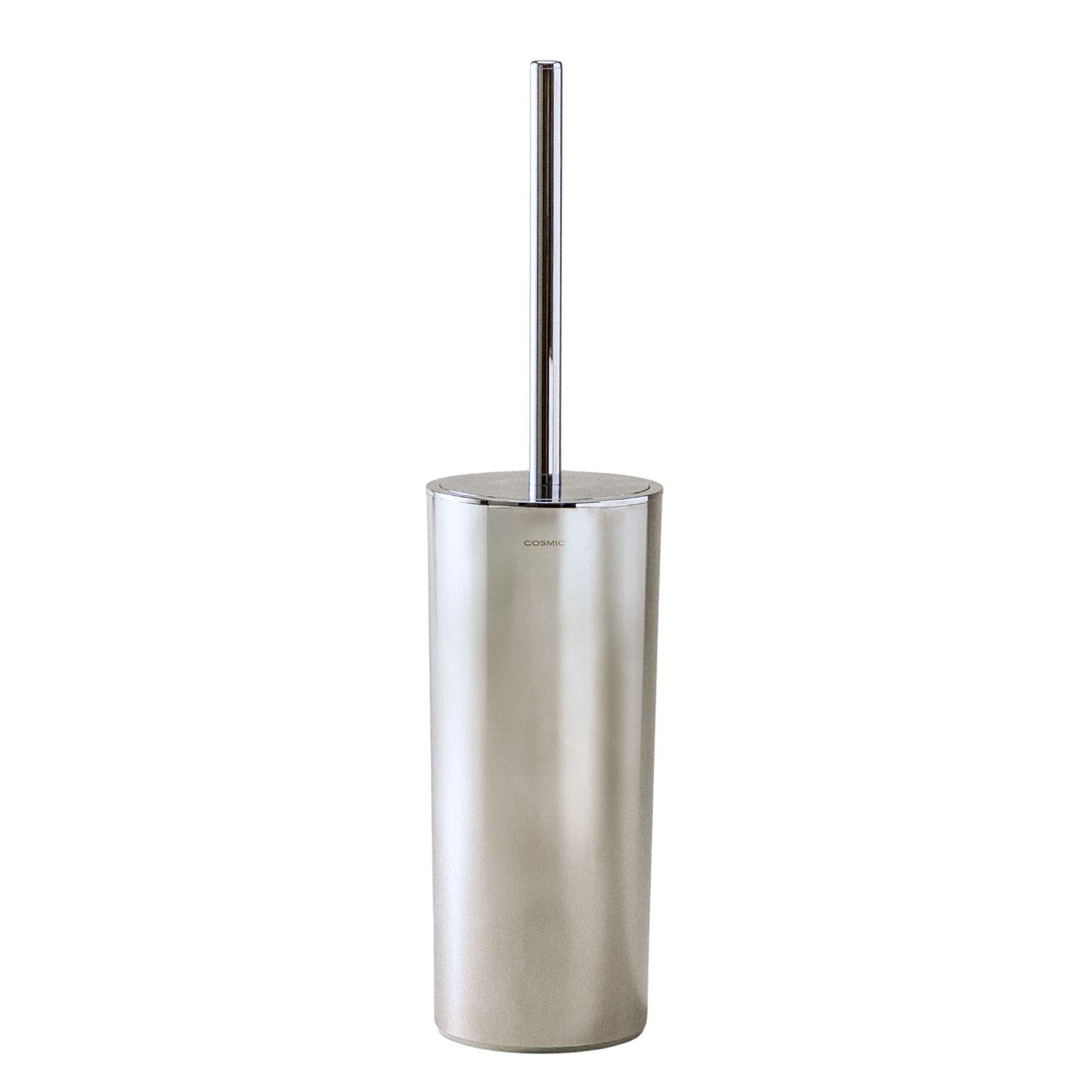 Toilet Brush Holder Gloss Chrome Free Standing Essentials Collection