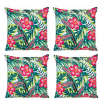 Tropical Indoor Outdoor Cushion Set Of 4 Water Resistant Cushions