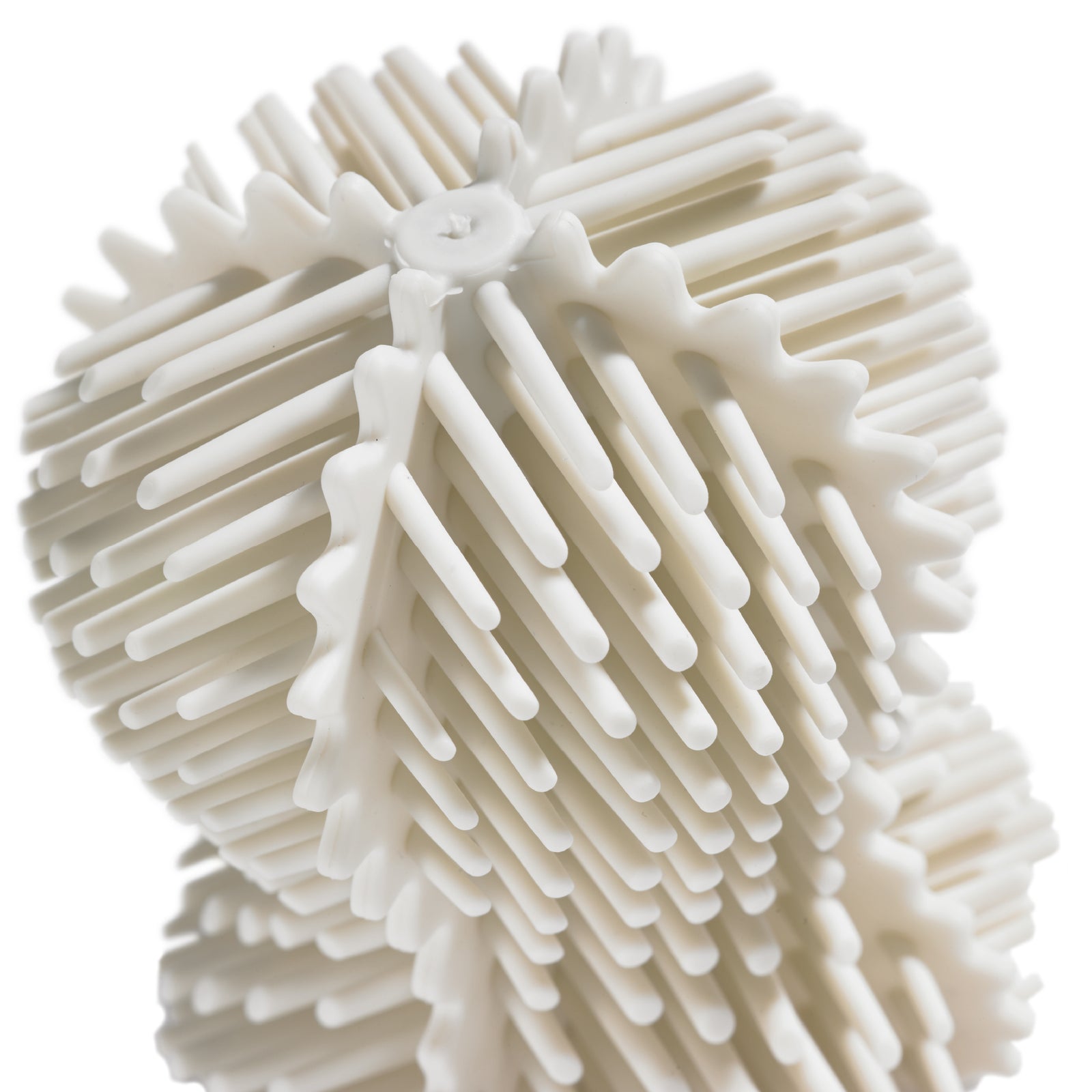 Recycled Toilet Brush - Replaceable head that is screwed in - Closed fit storage cover - Made in the UK | Stone