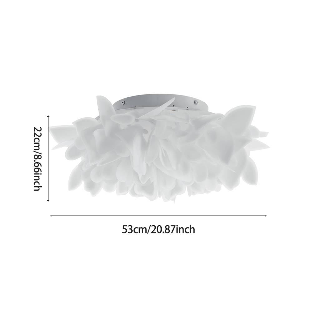 53cm Diameter Dandelion - Shaped Ceiling Light With Dimmable Remote