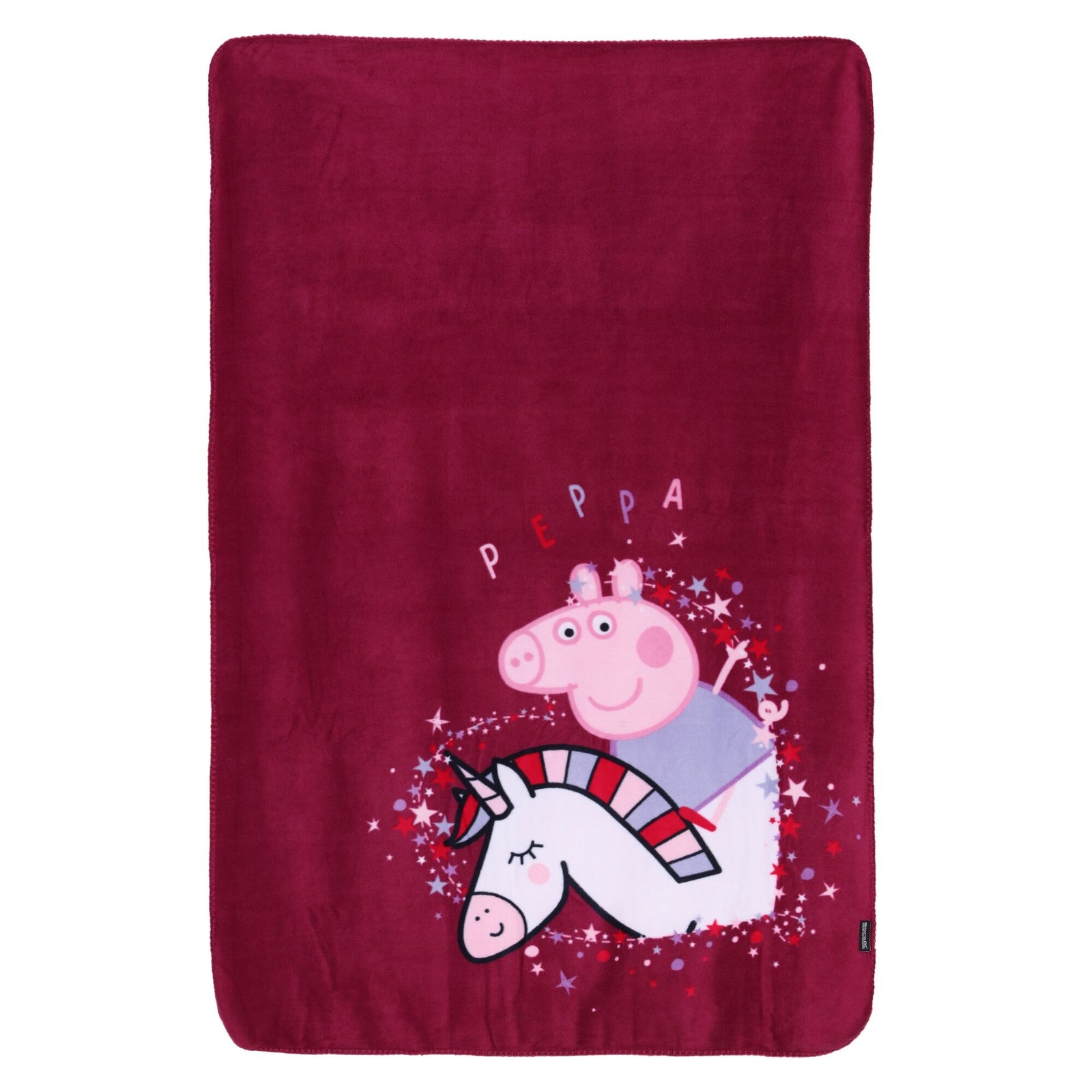 Unicorn Peppa Pig Blanket | Single | Red