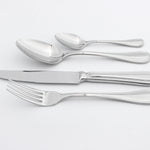 Cutlery Sets Stainless Steel 18/8 Forks Spoons Catering Bead | Set of 16 | Silver