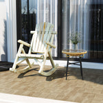 Rocking Chair Patio Cedar Wood, Burlywood