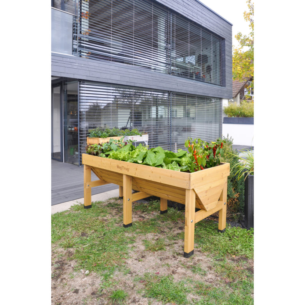 Raised Wooden Planter - Medium Classic | Natural