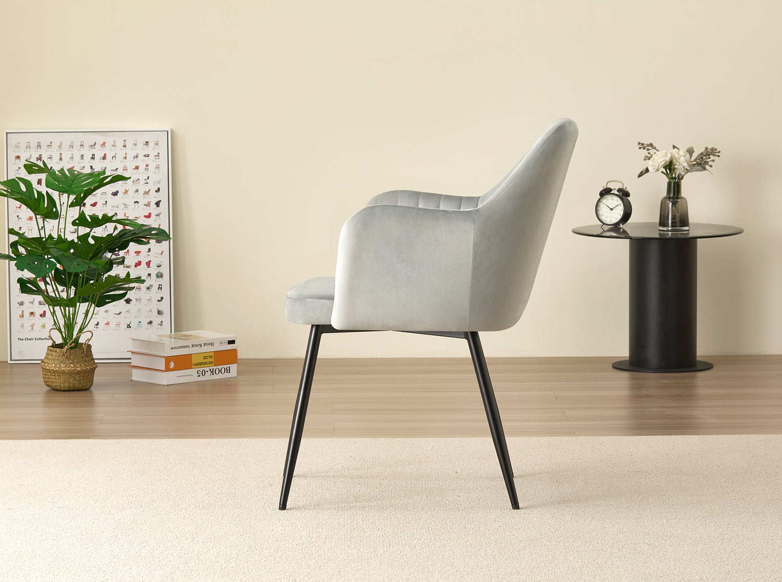 Charlotte Velvet Dining Chairs Set Of 2 - Modern Elegance And Comfort