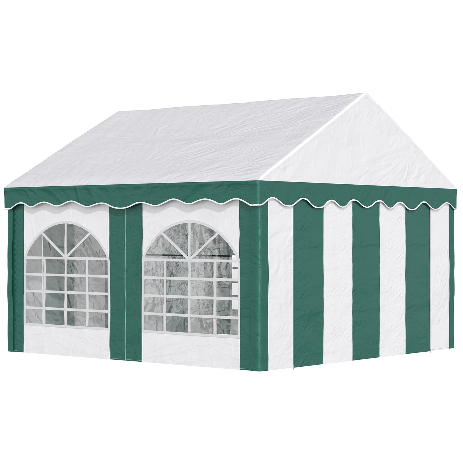 Marquee Gazebo, Party Tent With Sides And Double Doors | Small | White