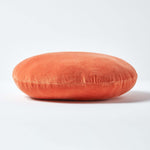 Luxury Velvet Round Cushion | 40cm x 40cm | Burnt Orange
