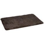 Brown Fluffy Area Rug Shaggy Carpet 90x150cm