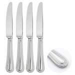 Cutlery Sets Stainless Steel 18/8 Forks Spoons Catering Bead | Set of 12 | Silver