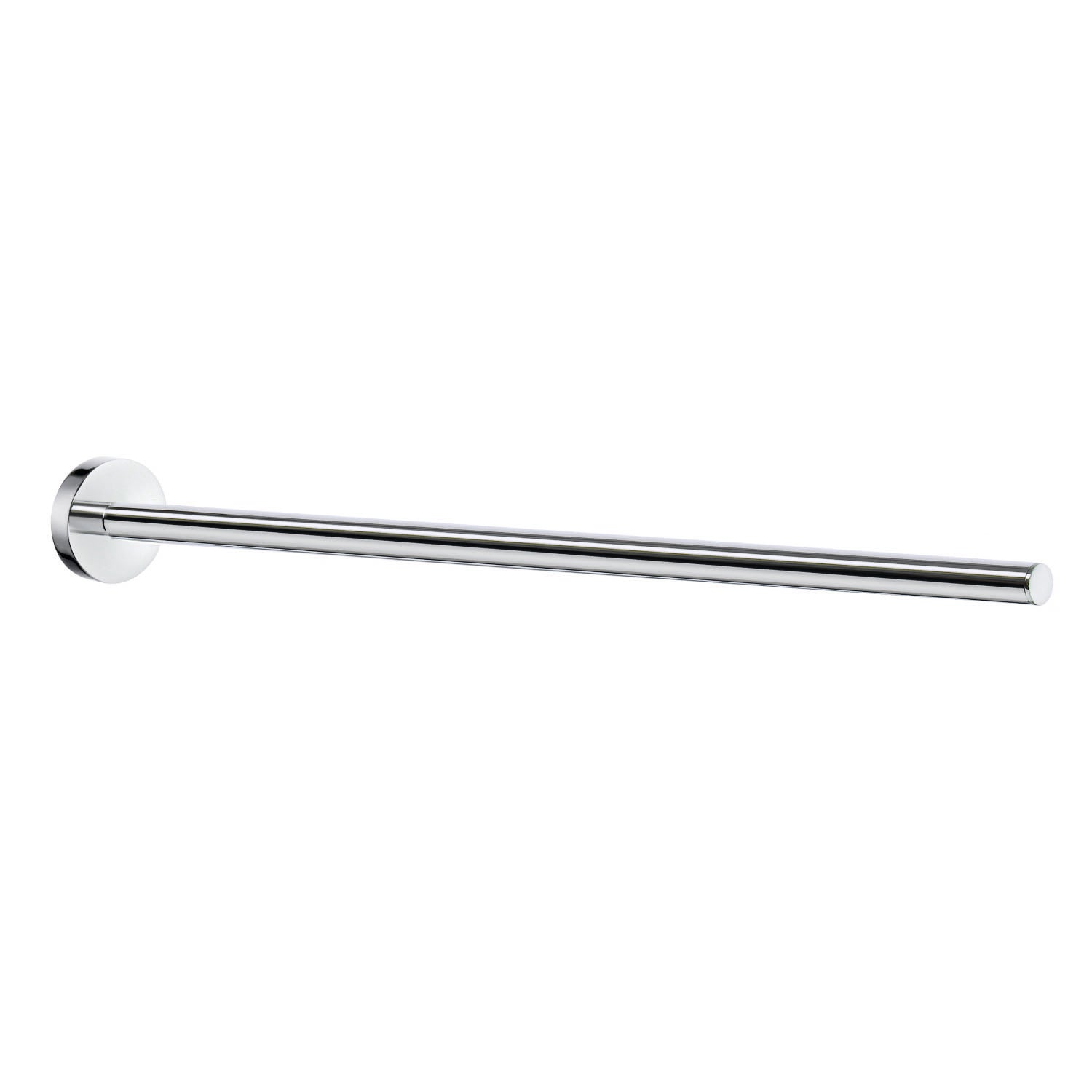 Chrome Fixed Towel Rail Wall Mounted Bathroom Storage | Polished Chrome