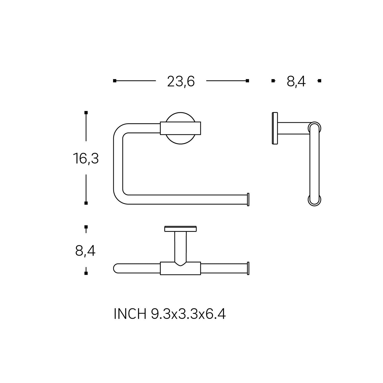 Towel Ring, Architect S+ Collection | Gold