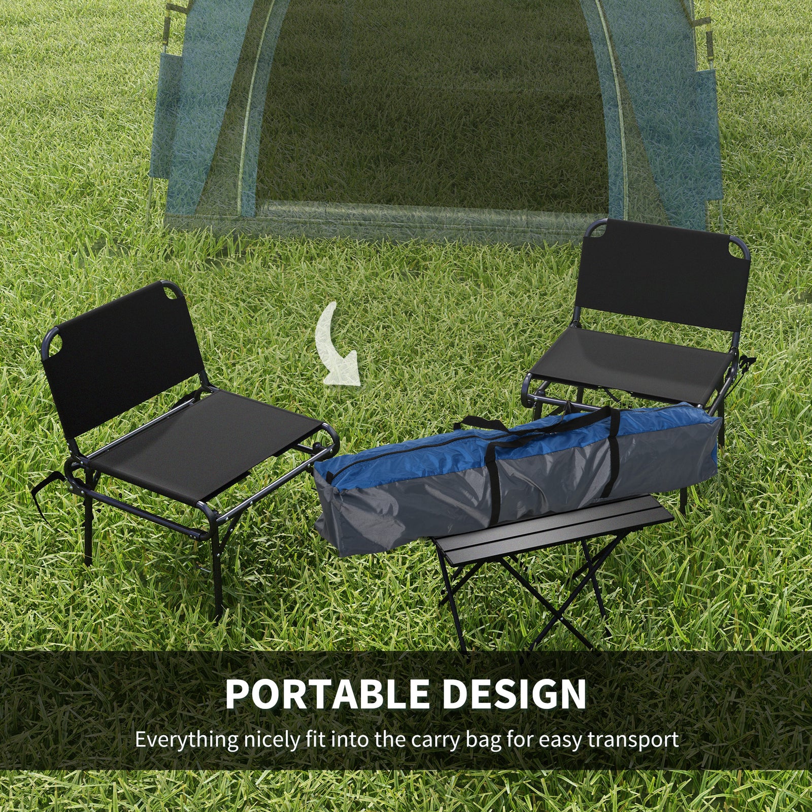 4 Man Pop Up Tent Automatic Camping Backpacking Dome Shelter | Gray