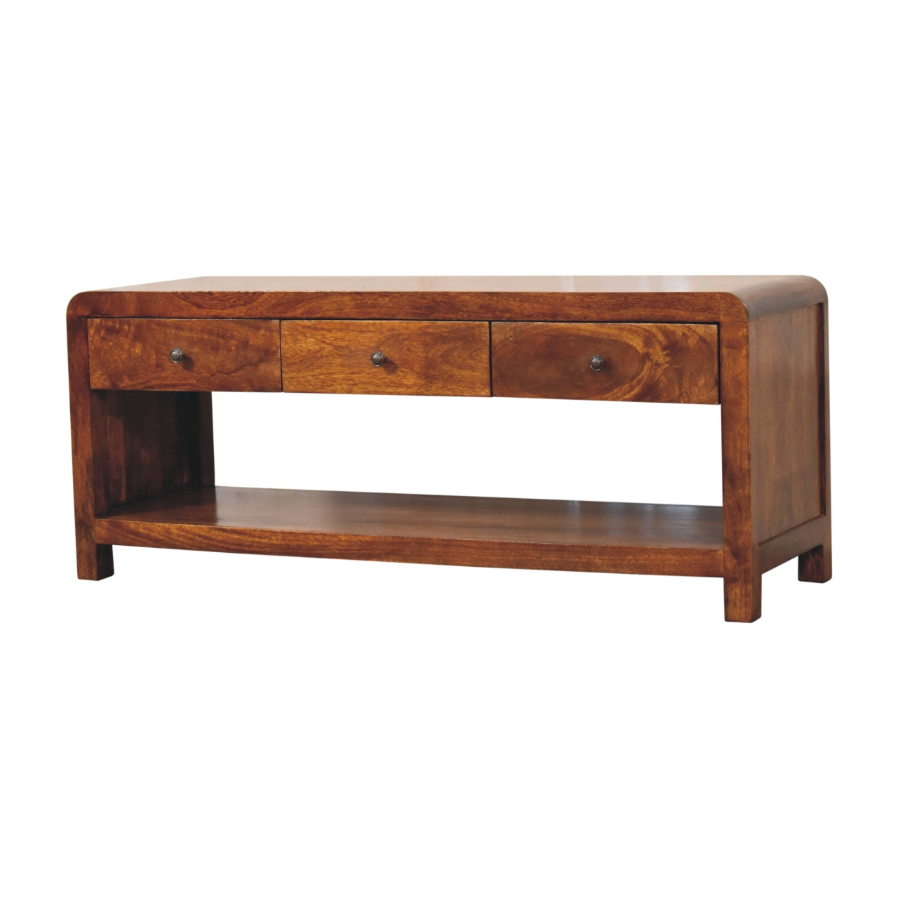 Solid Wood Aspen Media Unit