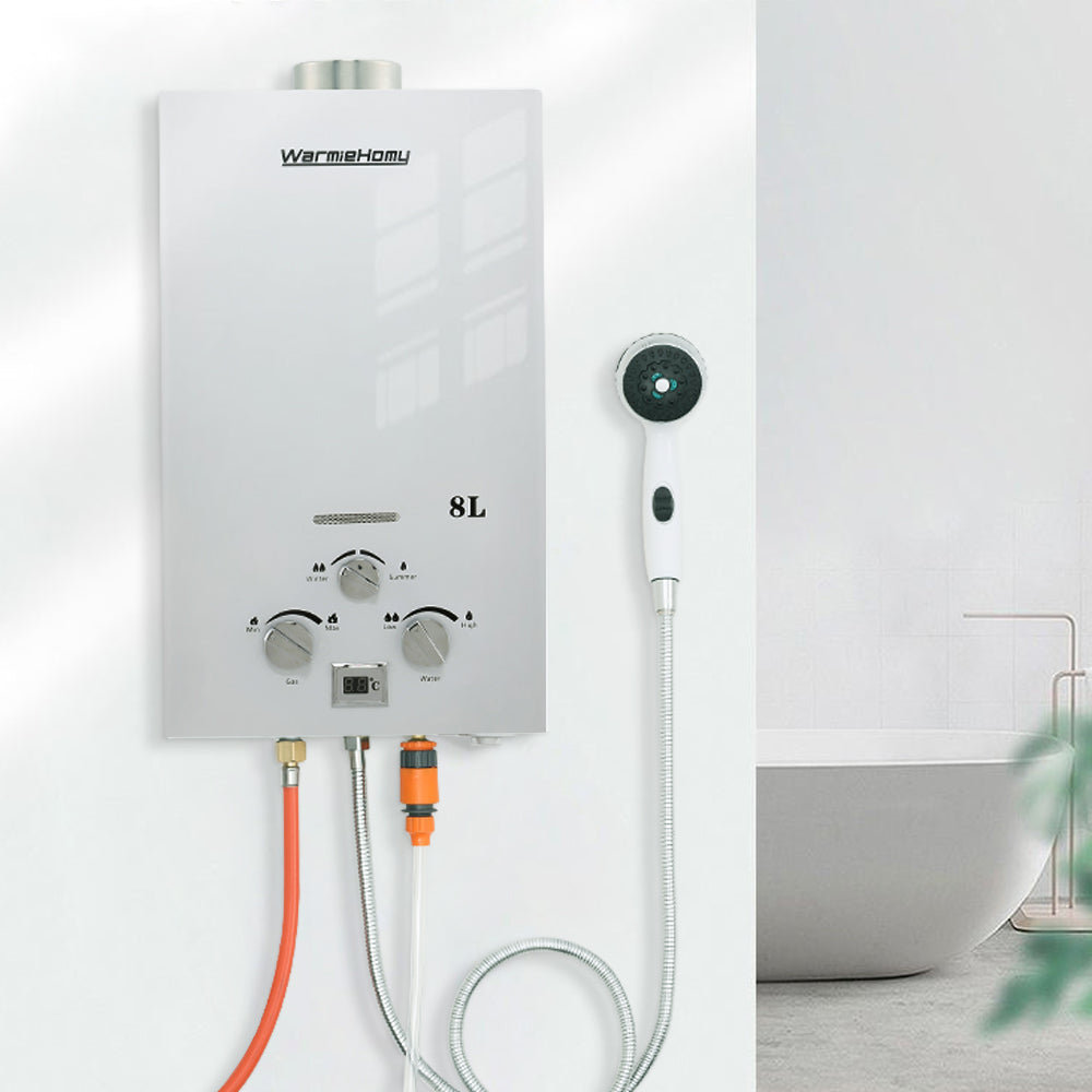 8l 16kw Instant Gas Water Heater With Shower Head